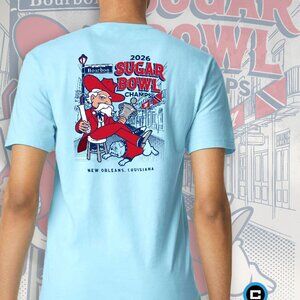 Sugar Bowl Champions Ole Miss unisex t-shirt Lt Blue
